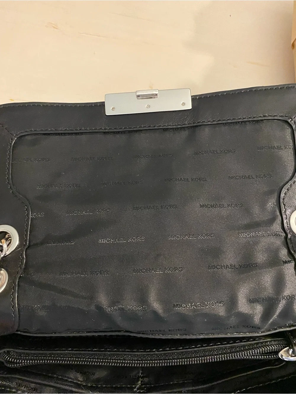 Michael Kors Black Quilted Sloane Handbag